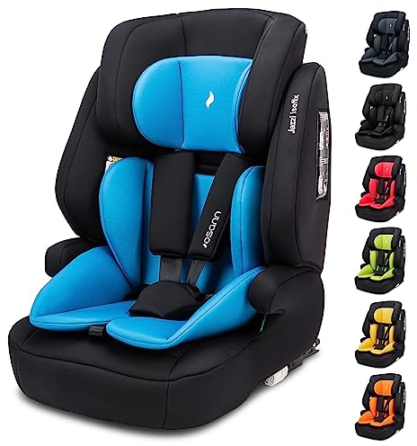 Osann Jazzi Isofix Kindersitz ab 1 Jahr (76–150 cm), Kindersitz mit Isofix | mitwachsender Kinderautositz, Kindersitz 9-36 kg mit Isofix & Top-Tether, Schutz & Geborgenheit auf jeder Fahrt – Ocean