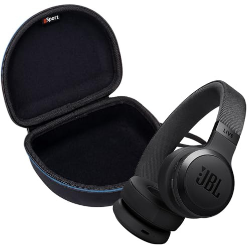 JBL Live 670NC - Cuffie wireless on ear con cancellazione del rumore, con custodia in EVA gSport (nero)