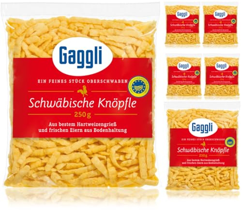 Gaggli Schwäbische Knöpfle Nudeln pasta nudeln 250 gramm x 6 Stück