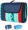 Clevich Manta de picnic impermeable, 300 x 300 cm, forro polar, con parte inferior aislada, manta XXL con asa para picnic, senderismo, barbacoa, viajes, color verde