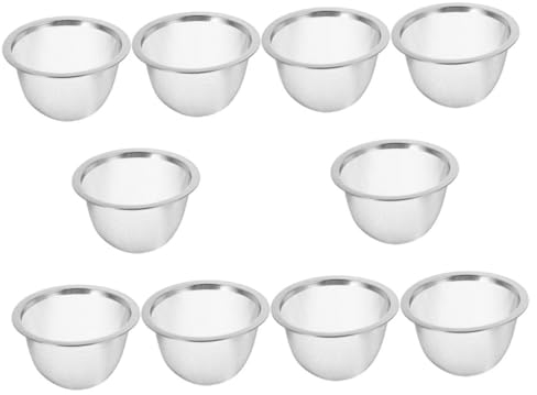 Amosfun 10pcs Teapot Infuser Insert Tea Strainer for Loose Leaf Tea Fine Mesh Filter