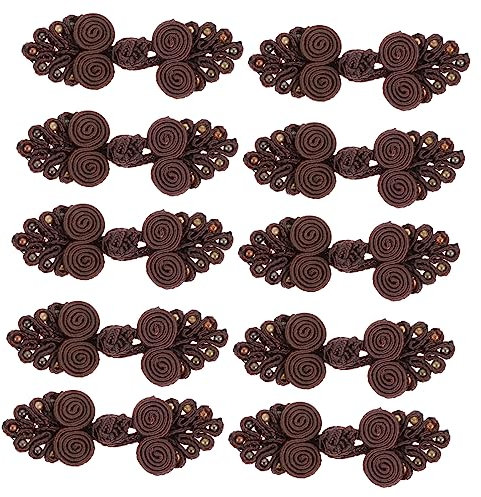 SEWACC 10 Stück Dekorative Knöpfe Für Kleider Cheongsam-knöpfe Handgefertigte Nähknotenknöpfe Für Traditionelle Chinesische Kleidung Hochwertige Verschlussknöpfe Strapazierfähig Und Atmun