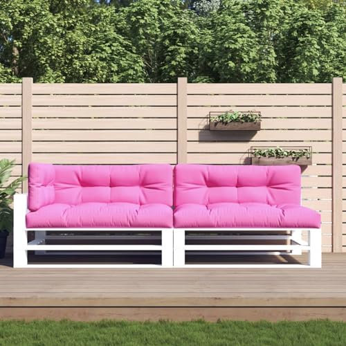 Tidyard Palettkuddar set med 5 rosa tyg soffkudde, vardagsrumssittdyna för trädgård, terrass, inomhus, utomhus, balkong