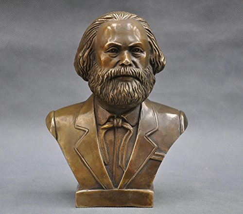 Karl Marx Colossus Head Art Statue – Messing Bronze Made Skulptur für Heimdekoration