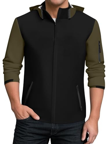 TOFOTL Cazadora Acolchada Parka Invierno Poncho Impermeable Deportivo Encerada Chubasqueros D D 4 Deportiva Bomber Bicicleta Impermeable Hombre Chaqueta Montaña 5Verde Militar 4XL