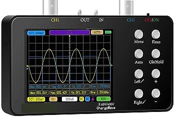 ZADCCS Osciloscopio Digital Compacto 50M Tasa de muestreo 10M Ancho de Banda analógico Osciloscopio de Corriente Reparaciones de teléfonos móviles Prueba de Voltaje y Corriente(Type 3)