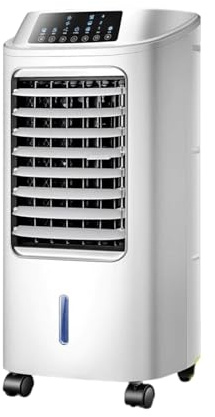 JATIBOSH Mobile Air Conditioners, 6L AC Unit Tank 60W Evaporative Air Cooler Automatic Light Off, 3 Modes 7H Timer Remote Control 3 Ice Box Quiet Cooling Fan for Home, Office.