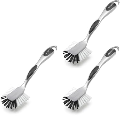 Addis Ultra Grip Washing Up Brushes 3 Pack | Non-Scratch Dish Brushes