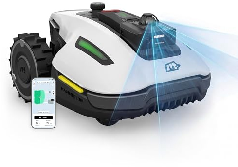 MAMMOTION YUKA mini 2 800 LiDAR Robot Rasaerba con LiDAR 360° + Visione AI, DropMow, Altezza di Taglio 20–60 mm, Senza Filo Perimetrale, No RTK, Nessuna Perdita di Segnale