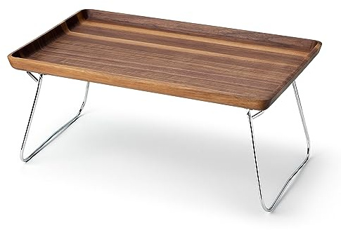 Continenta Bett-Tablett, Betttablett, Serviertablett, Frühstückstablett, Betttisch, Walnussholz, 53 x 32 cm, 4241
