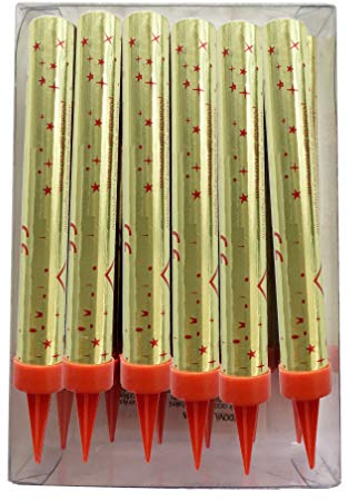 2i - Set di 12 candele spray a forma di stella di ghiaccio, con accendino a forma di stella di ghiaccio - gatto F1