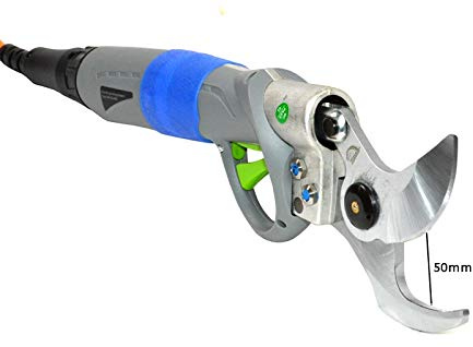 BRACOG HJ-50 -Tijeras de podar eléctricas de 50 mm Cortador de ramas de árbol de tijera recargable profesional Cortadora de tijeras eléctrica ajustable