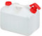 relaxdays Tanica con Rubinetto, Coperchio a Vite del Contenitore, per Acqua Potabile, 10 L, senza BPA, rosso/bianco