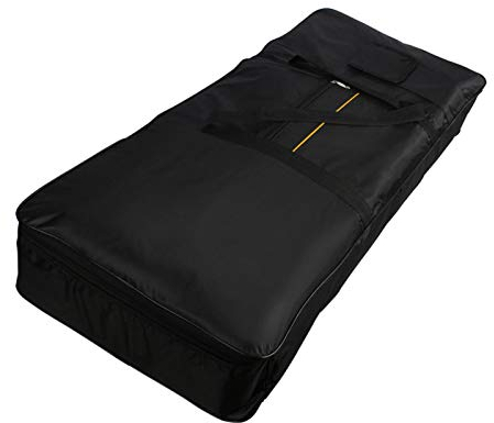 Foliner 61 Tastatur Keyboard-Tasche, E-Piano-Tasche, Gepolsterte Hülle Für Keyboard 61 Note Mit Griff Wasserdichtes Oxford-Stoffmaterial, 32x20x5cm