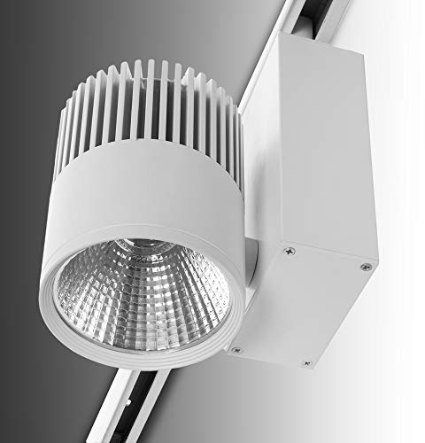 Schienenlicht LED 40W 3600Lm 4200ºK 3-Phasen UGR19 50.000H [JW-TR40W-WHITE-W] | Greenice
