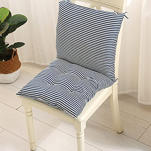 1 Stück Stuhlkissen mit Rückenteil Sitz,Gartenstuhlauflage Niedriglehner Polster Auflage,Rückenkissen mit Bänder,Gartenstuhl Polsterauflage Stuhlauflage Home Büro Sitzauflage Sitzkissen Sitzpolster