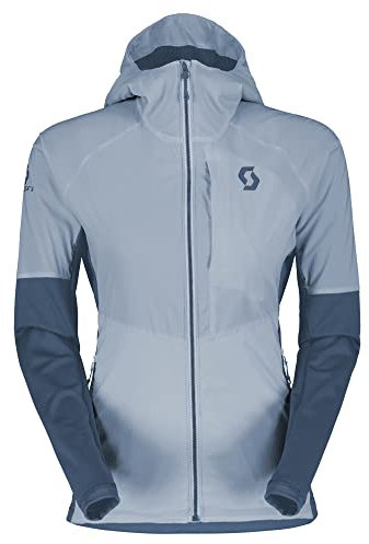 Scott W Explorair Alpha Hoody Blau, Damen Polartec Anoraks, Größe M - Farbe Glace Blue - Metal Blue