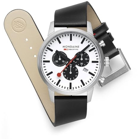 Mondaine Herren Analog Quarz Uhr mit Kunststoff Armband MSD.41410.LBV