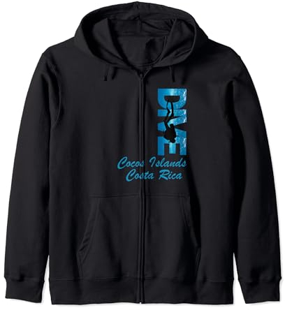 Tauchen, Kokosinseln, Costa Rica, Tauchausflug, Diver Tee Kapuzenjacke