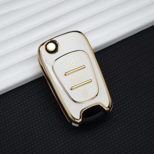 Autoschlüssel Hülle Schlüsselhülle, TPU Silikon Schlüsselcover, Schlüssel hülle Schlüsselgehäuse für Hyundai i20 i30 ix20 ix25 ix35 Elantra Accent, für KIA Sportage Rio 3 Soul Optima Ceed Pro K5 K2