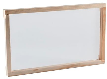DiKasa Telaio per Essiccazione Pasta Fresca in Legno di Tiglio con Rete, Stendipasta Robusto per Spaghetti Tagliatelle e Pasta Artigianale 50x30 cm