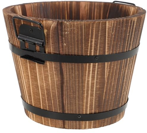 Luxshiny Holzfass Sushi Aufbewahrungseimer Runder Reiskochen Behälter Aus Robustem Material Für Küche Restaurant Und Veranstaltungen Für Dampfreis Und Lebensmittellagerung