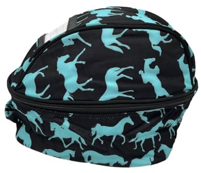 Ruggles Riding Hat/Helmet Bag | Perfect for Storing or Transport Keeping Riding Hat in Pristine Condition (Horse Print)