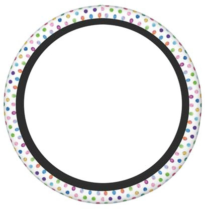 Blaue Polka Dot Muster 15 Zoll Auto Lenkradhülle - Dicker Rutschfester Dehnbarer Lenkradschutz für PKW SUV LKW Einfache Installation
