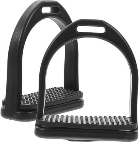 Happyyami 1paar Hochfeste Western Pferde- Mit Fußmatte Geeignet Für Trailreiten Und Schwarz Pom Material Verstellbar Und Langlebig