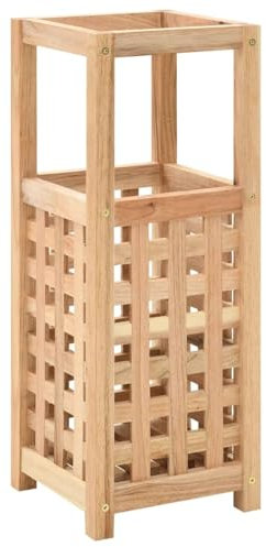 Xichuzi Regenschirmständer, Schirmständer Sonnenschirm, Sonnenschirm Ständer, Sonnenschirm Fuß, Parasol Stand, Sonnenschirm Fuss, Walnuss Massivholz 18x18x50 cm