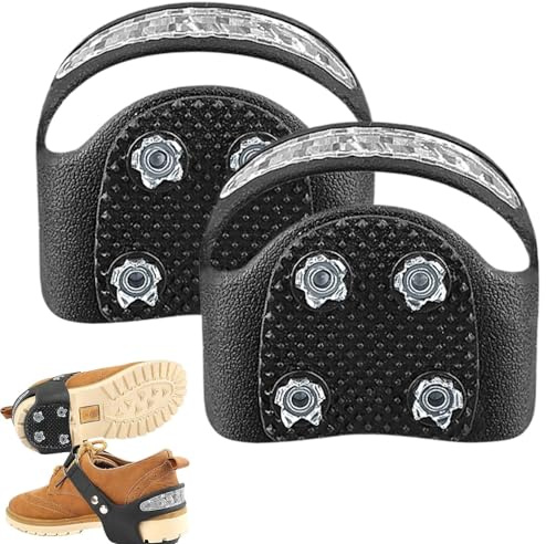 scyca Schneeschuhspikes, Schuhspikes für Schnee | Anti-Rutsch-Stollen aus Edelstahl mit Greiferspitze - Steigen mit reflektierender Traktion und Schneegriffen für Klettern und