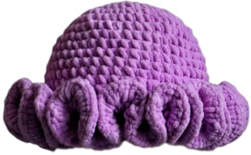 BHFYOB Winter Strickmütze Erwachsene und Baby Mütze Stretchy Strickmütze Kreative Weiche Mütze für Fußballspiele und Familienfoto