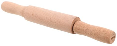 HONITANO 23CM Mini Wooden Rolling Pin for Kids Baking Tool for Toddlers Craft Projects and Holiday Decor Comfortable Handle for Easy Use