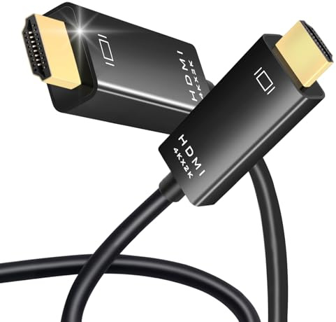 Vancle 4K DisplayPort auf HDMI Kabel 1.8M Kabel, Unidirektional, 4K bei 30 Hz, 1080 P, DisplayPort-Computer zu HDMI-Monitor, DP 1.2 zu HDMI 1.4, für TV, Projektor, Laptop, PC, AMD, NVIDIA (1.8M)