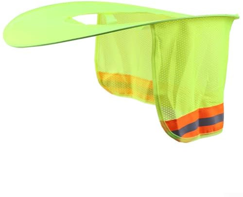 Casco da esterno con caratteristiche riflettenti per sicurezza e vestibilità comoda per lavori di costruzione e paesaggistica (giallo)