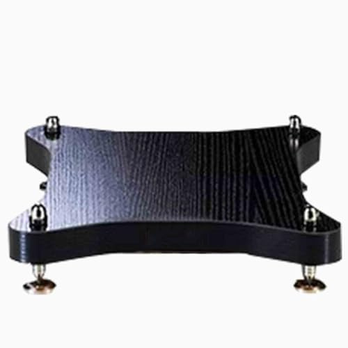 Support audio absorbant les chocs - Plateau antidérapant pour équipement de divertissement à domicile - Stabilité et protection - Noir (30 x 34 cm) pour une expérience sonore optimale