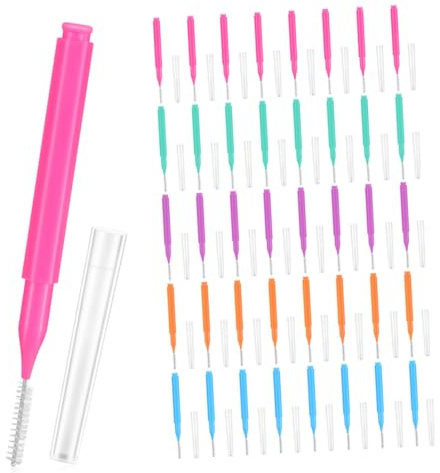 Hemobllo 50piezas Limpiador De Cepillos Interdentales De Portátil y Ligero Para Aparatos De Cepillo Interdental Para Limpiar Dientes