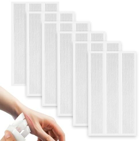 YUVKIN 18 Stücke Wundnahtstreifen Wundverschlussstreifen Kammerpflaster Notfall Wundverschluss für Outdoor Unterwegs (12x100mm)