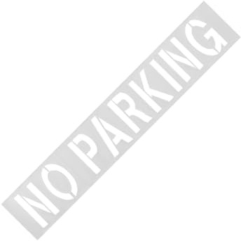 ANGGREK Stencil, Premium Silikon Stor Parkeringsplats Målarmall med 12 Tum Hög Bokstavsdesign för Effektiv Märkning på Asfalt