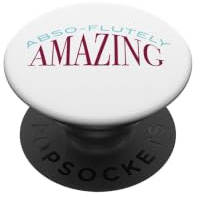 Divertente flauto design, flautista, flauto giocatore PopSockets PopGrip Adesivo