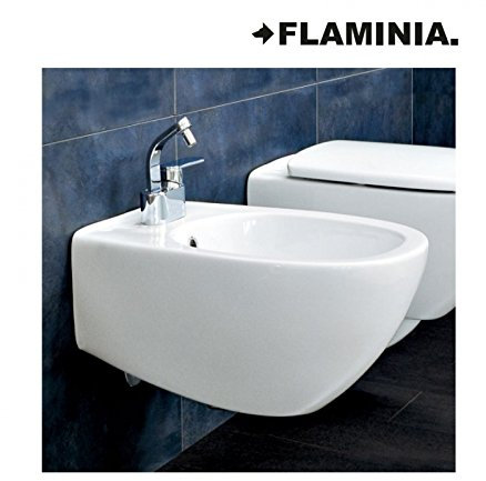 Flaminia Spin 5086LAT bidé suspendido monoagujero, blanco lechoso