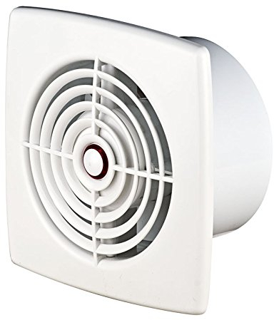Ventilador extractor de baño de 100 mm con interruptor de cable y rodamiento de bolas, WC, WR100W