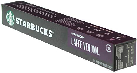 Starbucks Caffè Verona Cafetière à café foncé Compatible avec Nespresso 10 Capsules