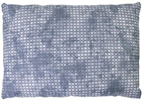 GIRAFFENLAND Zirbenkissen 30x20cm, grau-blau + Bio Inlett Natur - Zirbenholzspäne im Zirbenholzkissen