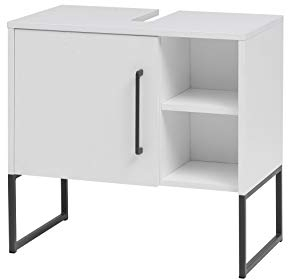 Schildmeyer Waschbeckenunterschrank 146151 Limone, 60,4 x 59,9 x 33 cm, weiß matt