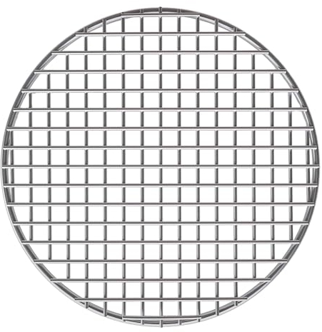 Turbokey Cooling Rack Dia 7 Round Stainless Steel Cross Wire Barbecue Carbon Baking Net Grill Pan Grate for Instant Pot/Pressure Cooker/Oven (180mm/7)