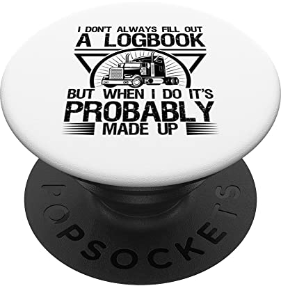 Lustiger LKW-Fahrer - Ich fülle nicht immer ein Fahrtenbuch aus PopSockets mit austauschbarem PopGrip