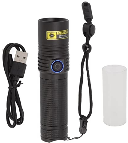 Linterna UV de 365nm, Linterna de Mano LED de Luz Negra Profesional, Aleación de Aluminio para Orina, Curado de Resina para Mascotas, Detección de Fugas de Gas