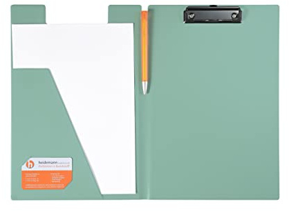 Heidemann Aufklappbare Klemmbrettmappe DIN A4 Plus Photodruck, 11100000 (Mintgrün)