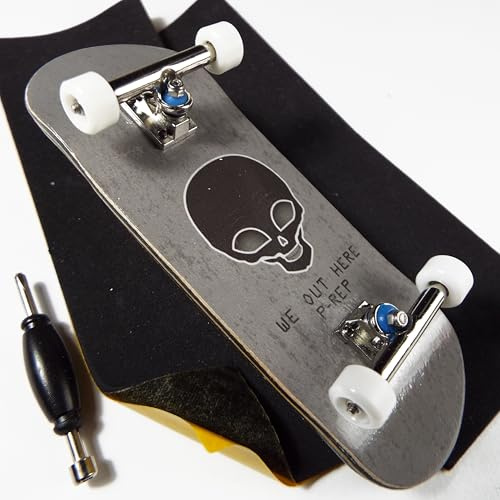 P-REP V2 Pro Performance Complete Wooden Fingerboard kit with Urethane Wheels and Bushings 32mm - We Out Here